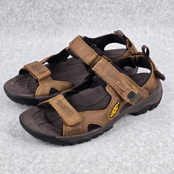 Keen Sandals Mens 12 D Open Toe Water Targhee III Leather Waterproof Hiking
